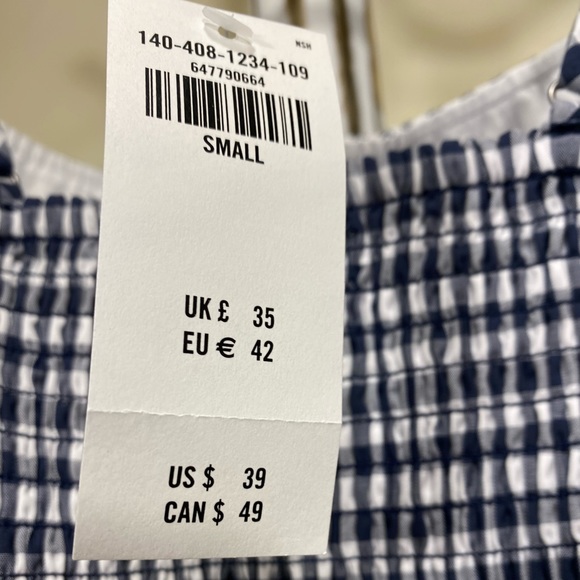 Abercrombie & Fitch Tie Front Poplin Cami Top - Picture 7 of 10